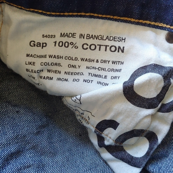 GAP 1969 Straight Leg Blue Jeans 40x30 - Picture 8 of 10